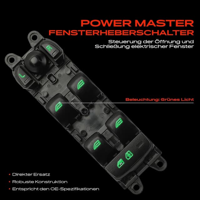 Detalle 2 de Frankberg Fensterheberschalter vorne links (Ersatz) – kompatibel mit S60 II, V60 I und XC60