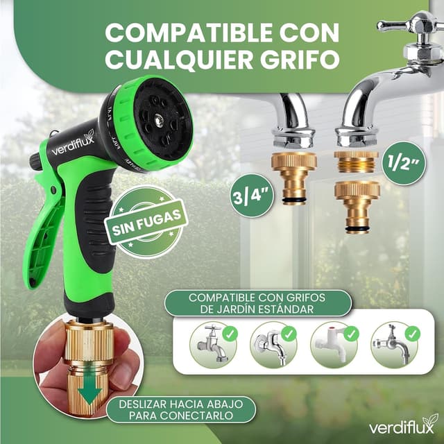 Thumbnail 4 de Verdiflux Manguera Jardin 15 metros 🌿