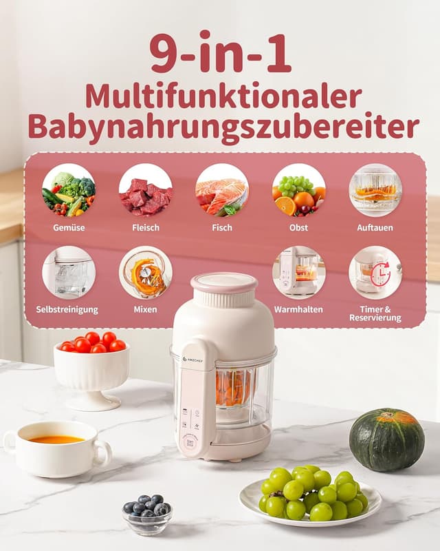 Thumbnail 2 de AMZCHEF Babynahrungszubereiter 350 ml 🍲