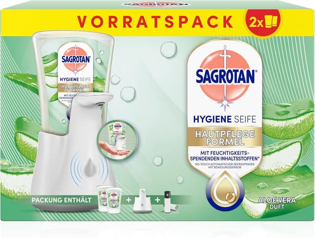 Detalle 2 de Sagrotan No-Touch Automatischer Seifenspender 2×250 ml