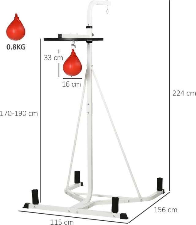 Thumbnail 6 de HOMCOM Support 2 en 1 frappe