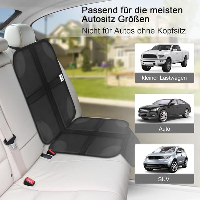 Thumbnail 6 de Ezilif Kindersitzunterlage 2 Stück ISOFIX Sitzschutz