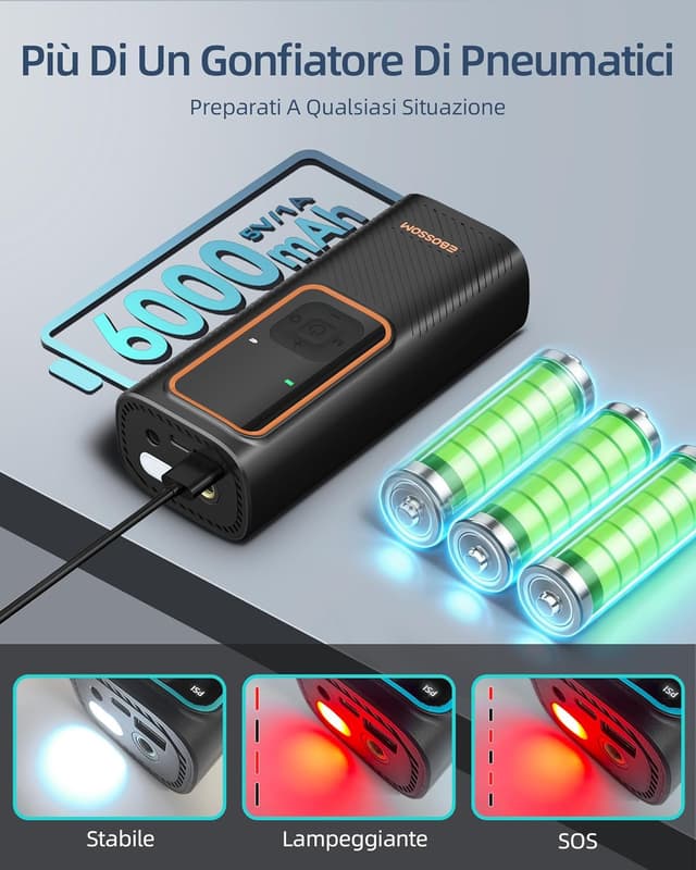 Detalle 1 de Compressore aria portatile 150 PSI 12V