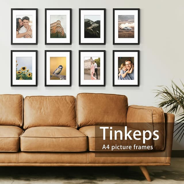 Thumbnail 5 de Tinkeps A4 Black Picture Frame 4-pack 🖼
