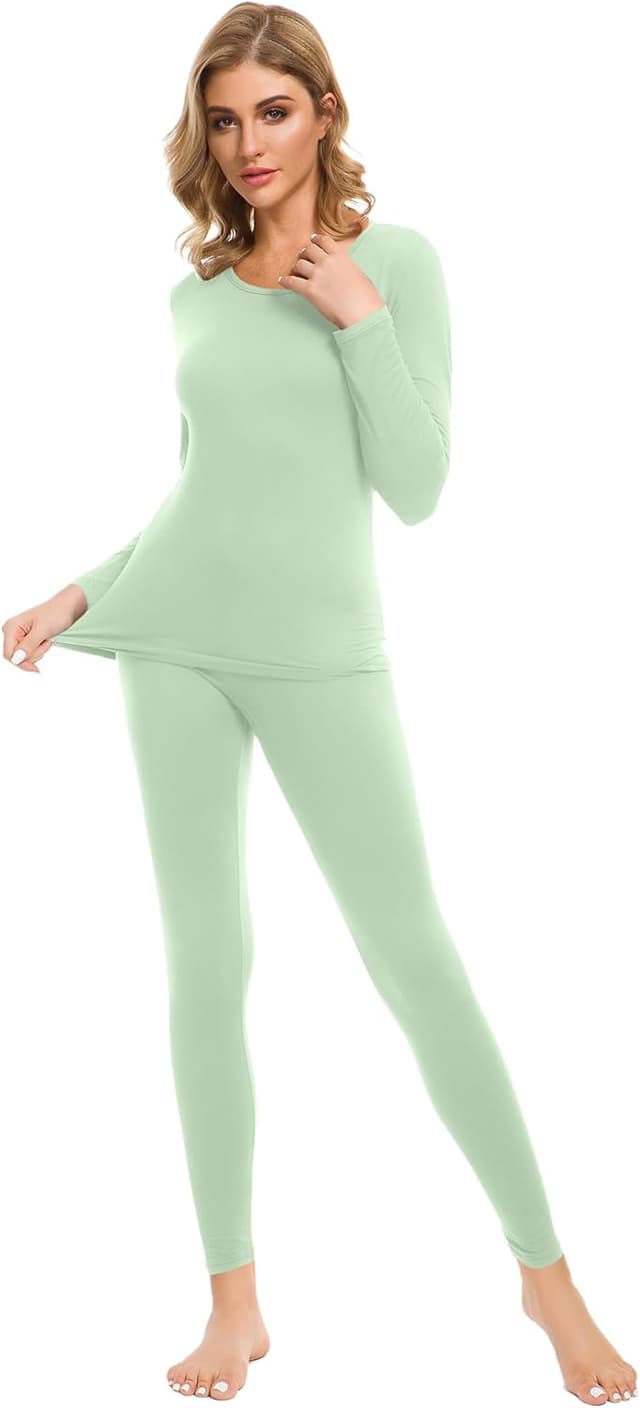 Imagen de iWoo Womens Thermal Underwear Set Ultra Soft en OfertitasTOP