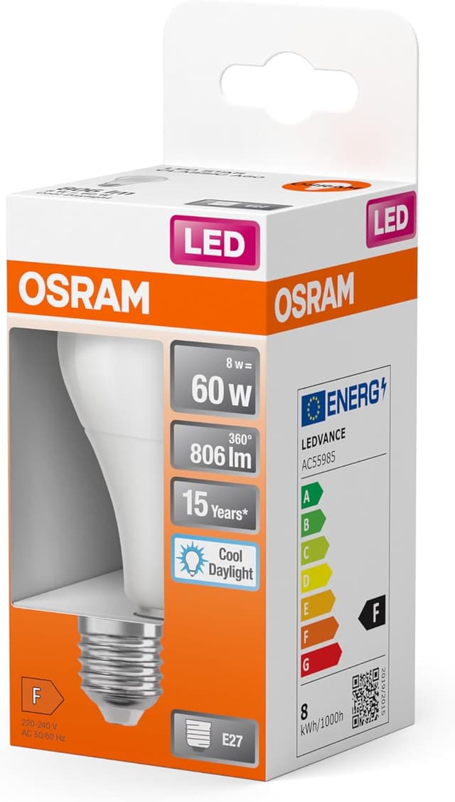 Thumbnail 4 de OSRAM LED Lampe E27 8,5W 6500K