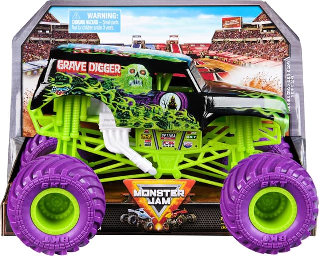 Detalle de Monster Jam Grave Digger 1:24 die-cast