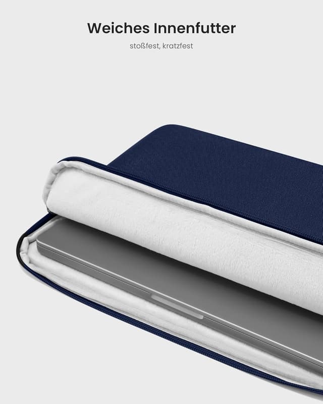 Detalle 2 de tomtoc Slim Laptop Tasche Hülle für 14‑Zoll MacBook Pro & Surface 7 – wasserabweisend, schlank