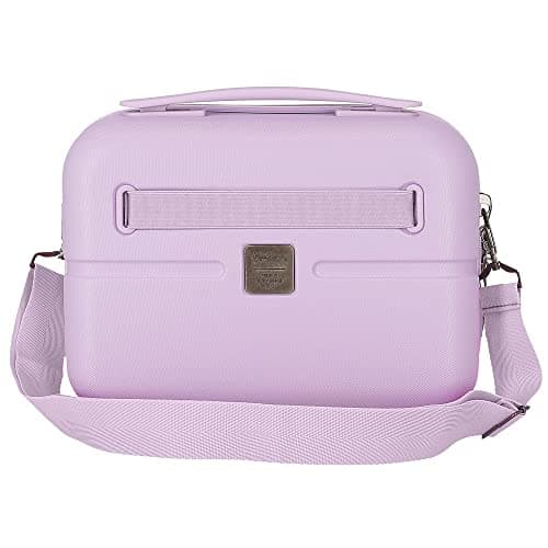 Detalle de Pepe Jeans Accent neceser rígido adaptable con bandolera (ABS) morado, 29x21x15 cm