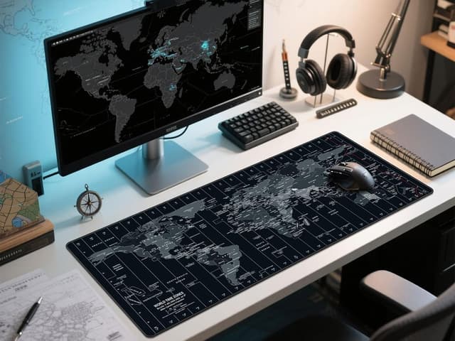 Thumbnail 6 de Anpollo Gaming Mouse Pad 900x400x3mm (Extended) Non-Slip Desk Mat with Precision Locked Edges