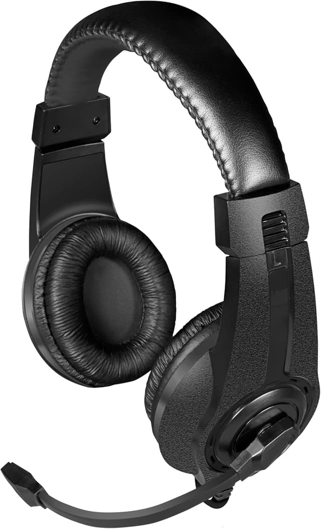 Detalle de Speedlink LEGATOS Gaming-Headset kabelgebunden mit Mikrofon & Kabelfernbedienung (3,5 mm) – schwarz