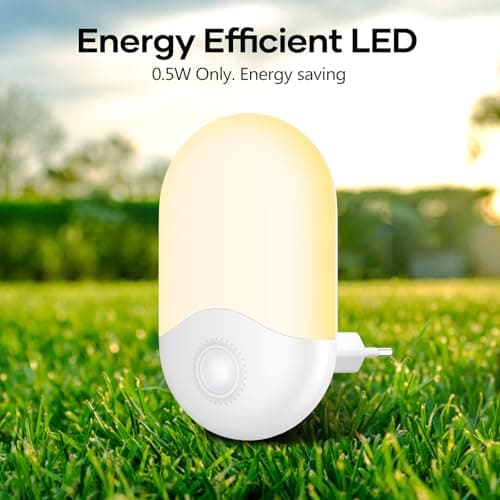 Thumbnail 6 de Detake luz nocturna infantil con sensor crepuscular AUTO ON/OFF, 0.5W y blanco cálido (pack de 2)