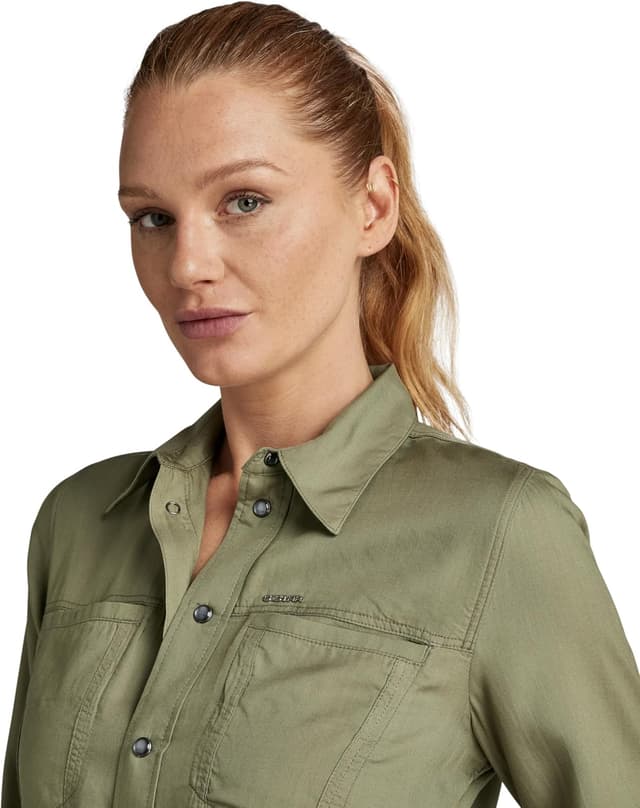 Detalle de G-Star Fitted Shirt Magliette Donna: comfort e vestibilità comoda per tutti i giorni