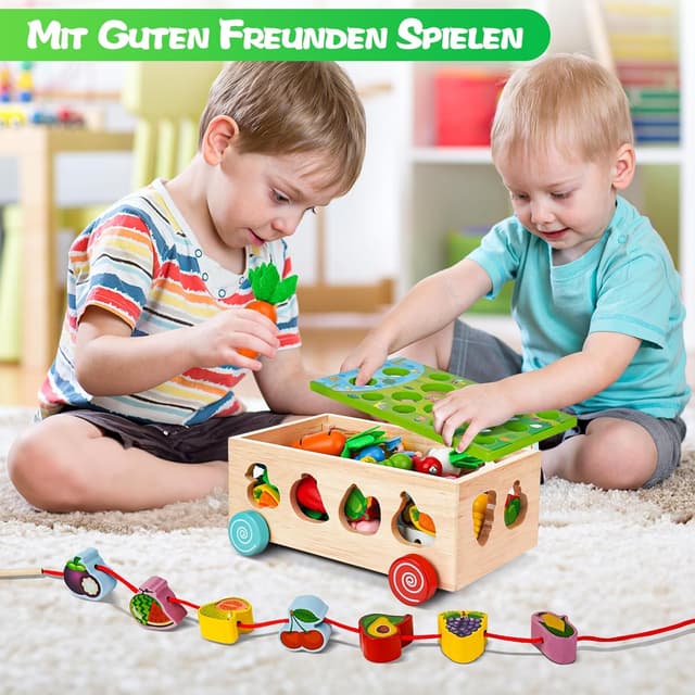Thumbnail 6 de Goffii Montessori Spielzeug 8-in-1 Holzset