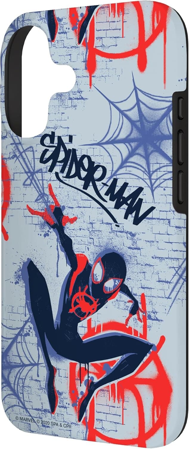 Detalle 2 de Custodia per iPhone 17 Spider-Man graffiti