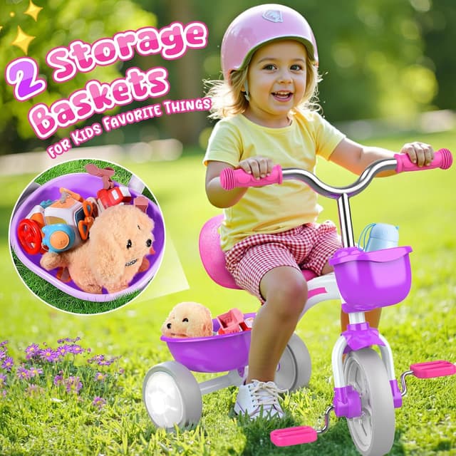 Thumbnail 5 de Kkdi Toddler Tricycle 4-Level Adjustable Seat