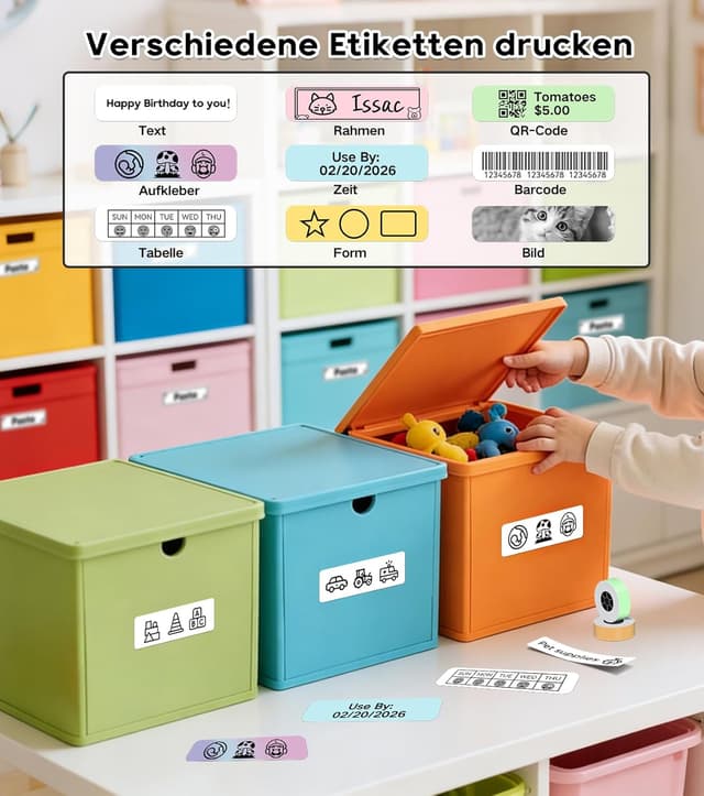 Detalle 2 de ORGBRO X1 Etikettendrucker 2000 mAh