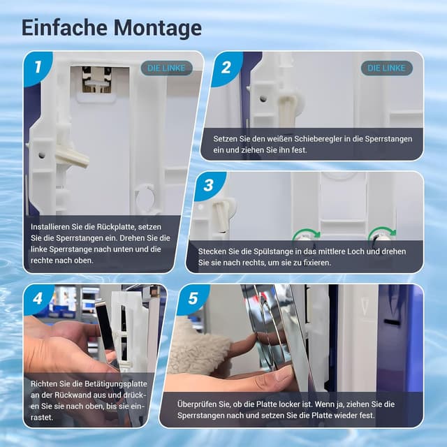 Thumbnail 6 de Mendorio WC Drückerplatte 245 × 164 mm 🚽