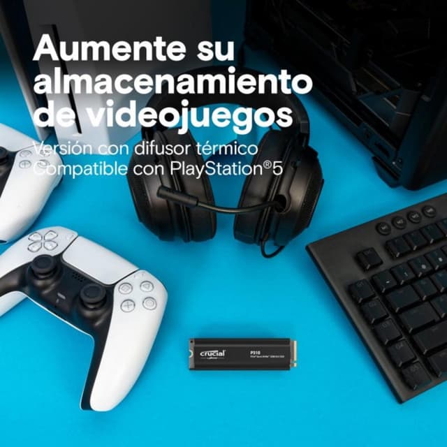 Thumbnail 2 de Crucial P310 2TB M.2 Gen4 NVMe 7100 MB/s con disipador 📷