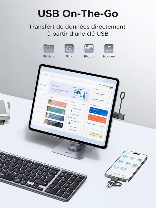 Detalle 1 de UGREEN Adaptateur USB C vers USB A 10Gbps