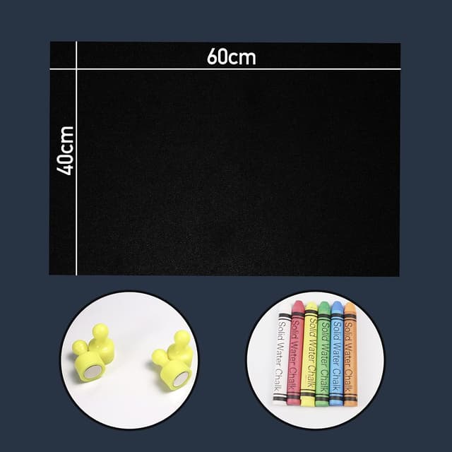 Detalle de Magnetische, selbstklebende Tafelfolie 60 x 40 cm inkl. Magnetfolie, 6 Kreiden und 4 Magneten