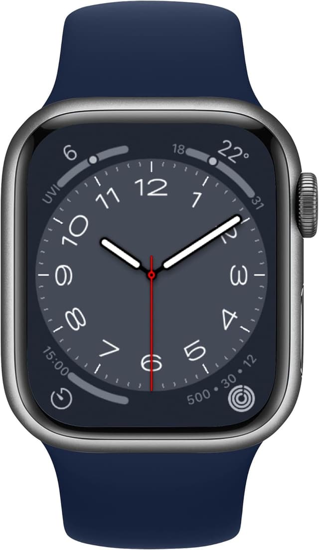 Detalle 2 de ELETTRONEO SBC1 Silicone Straps for Apple Watch (Ultra 3/2 49mm, Series 11/10 46mm, 9/8/7 45mm, SE/6/5/4 44mm, 3/2/1 42mm) – Mariana Blue