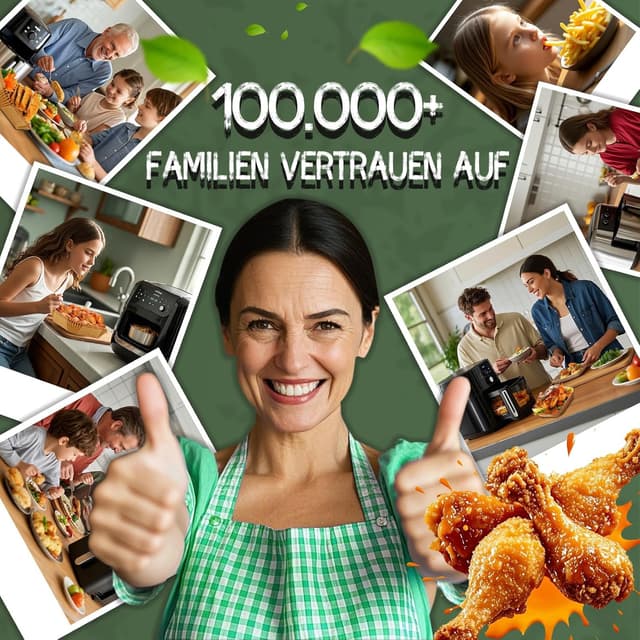 Thumbnail 6 de Backpapier für Heißluftfritteuse 110 Stück 24 cm