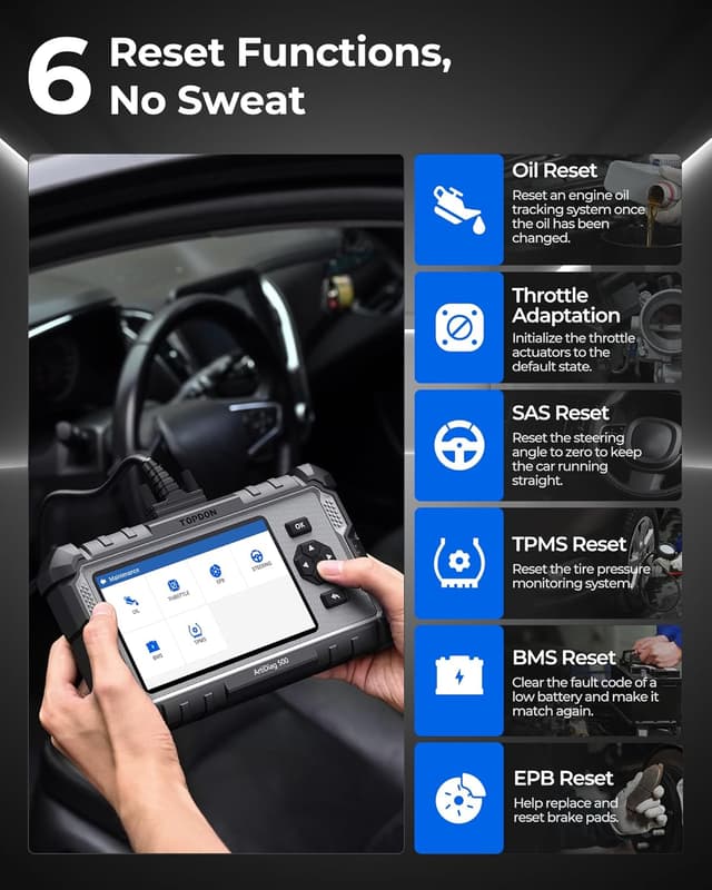 Thumbnail 3 de TOPDON ArtiDiag500 OBD2 scanner 6 resets