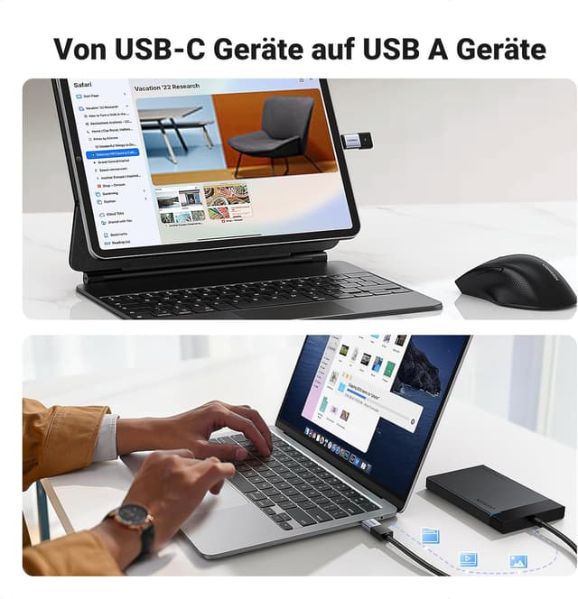 Thumbnail 4 de UGREEN USB C auf USB‑3.2‑Adapter 10 Gbps OTG (2 Stück) 🔌