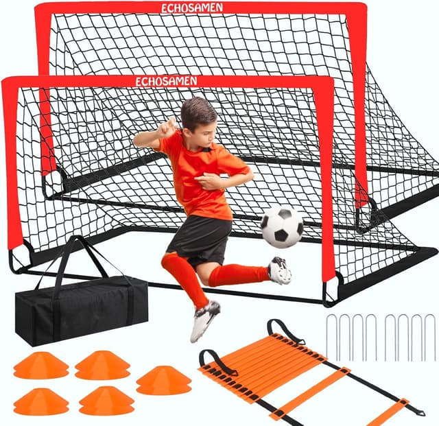 Thumbnail 6 de Kids Soccer Goals 6 x 4 ft Set
