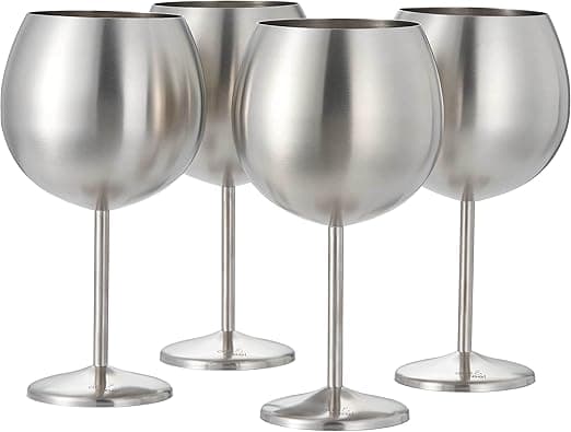 Imagen de Oak & Steel - Set de 4 Copas Inoxidadbles para Cócteles 🥂 en OfertitasTOP