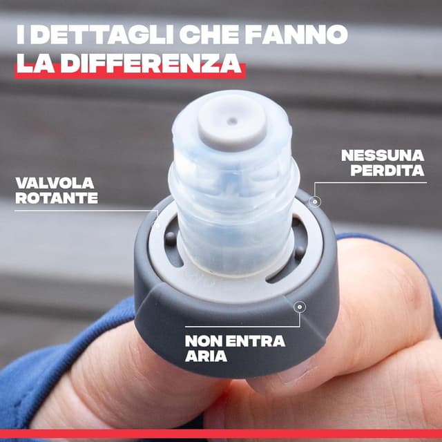 Detalle 2 de Shapeheart Innovazione francese borraccia morbida da corsa e sportiva da 300 ml, compatibile con cintura