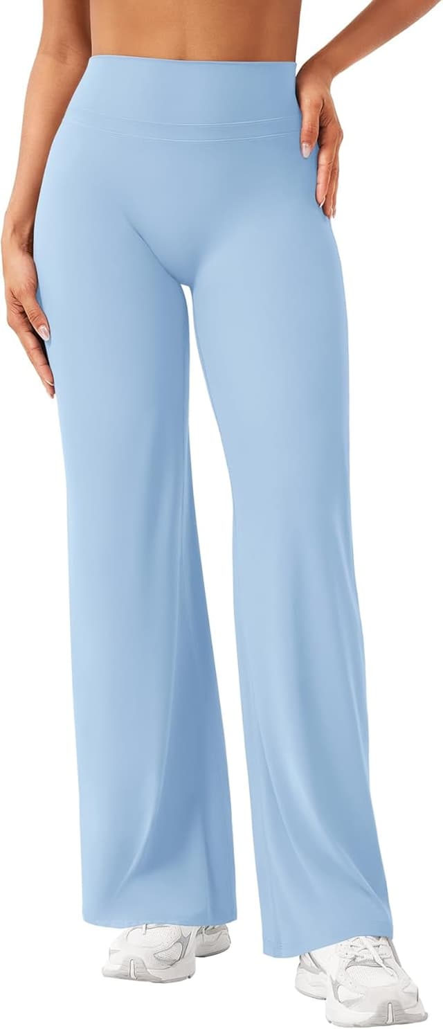 Detalle 2 de YEOREO Straight Leggings für Damen – blickdichte High-Waist Yoga- und Gym-Hose mit nahtfreiem Front-Design