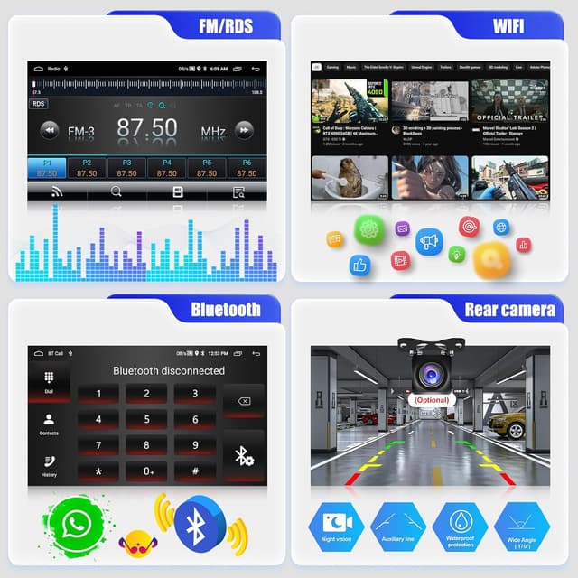 Detalle 1 de CAMECHO 7 Pulgadas autoradio Android 13
