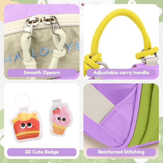 Detalle 2 de PROTAURI Zainetto bambina 2-5 anni da 9,6L con cintura pettorale e sacca idrorepellente viola