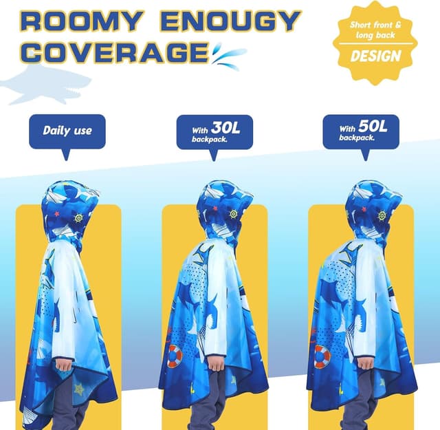 Detalle de WAWSAM Regenponcho Kinder Regenmantel