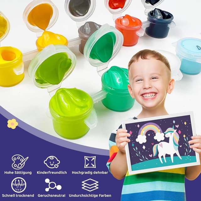 Detalle de Zimrobin Malen nach Zahlen für Mädchen ab 7–9 Jahre (Sonnenblume), 18 x 24 cm mit Rahmen, 3 Pinseln und Acrylfarben