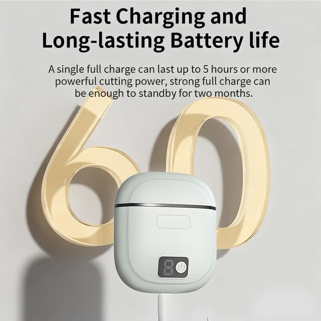 Thumbnail 3 de Cortaúñas eléctrico 3 velocidades con luz LED