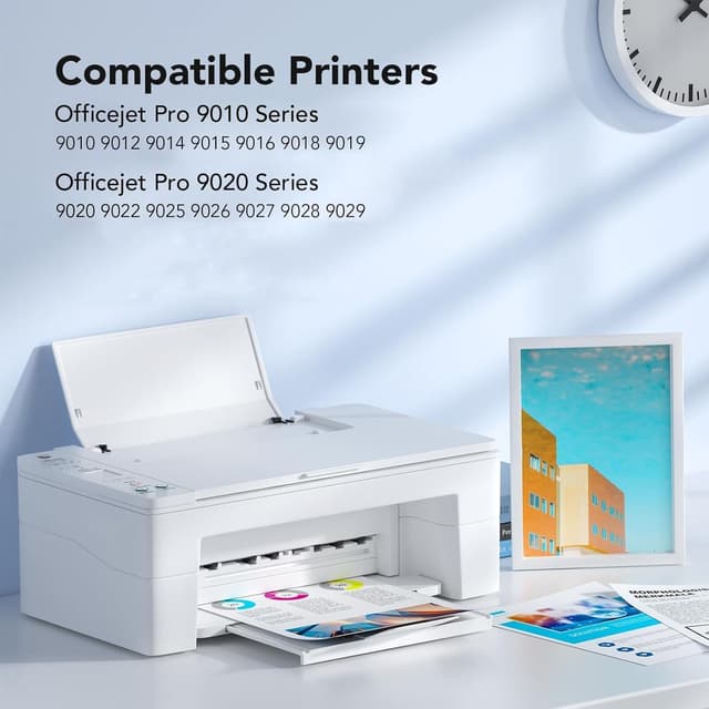 Detalle de 962XL Ink Cartridges Combo Pack (Compatible Replacement for HP 962XL) — 4-Pack Black/Cyan/Magenta/Yellow