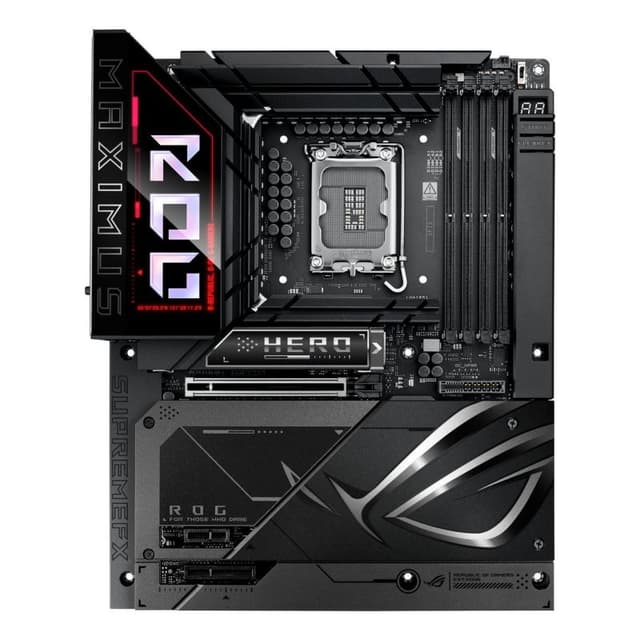 Detalle de ASUS ROG Maximus Z890 Hero BTF placa base LGA 1851 DDR5