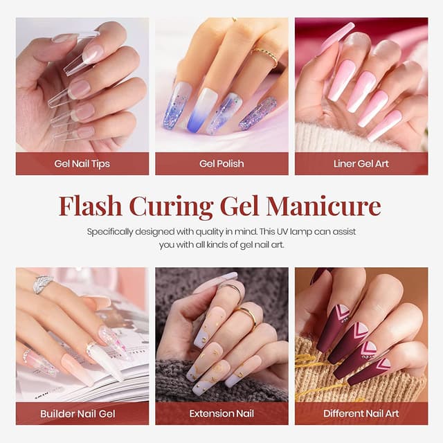 Detalle 2 de beetles Gel Polish Beetles Mini UV-Lampe für Gelnägel – tragbares UV/LED-Licht mit Sensor