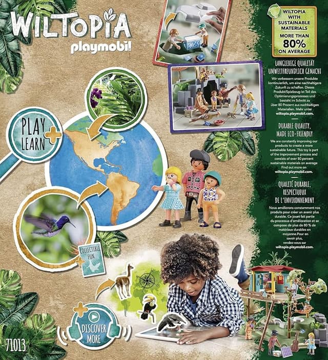 Detalle 2 de PLAYMOBIL Wiltopia Casa en Árbol con Animales 🌳