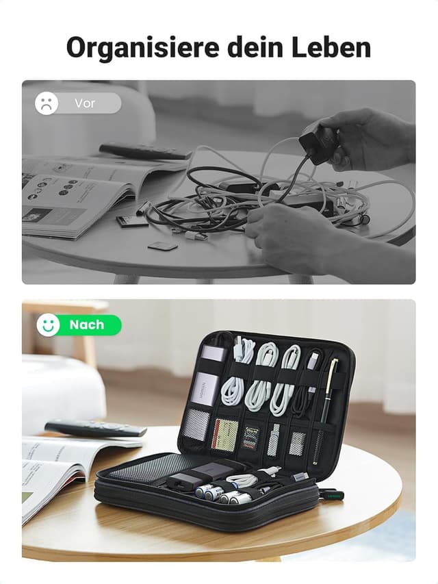 Detalle 2 de UGREEN Elektronik Reise-Organizer Tasche 24,5 cm
