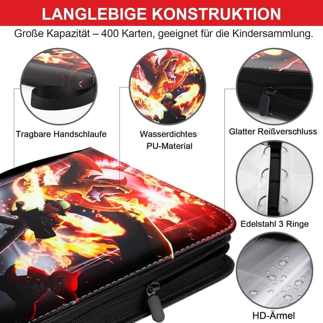 Thumbnail 1 de Sammelkarten Album 900 Karten Pu Leder