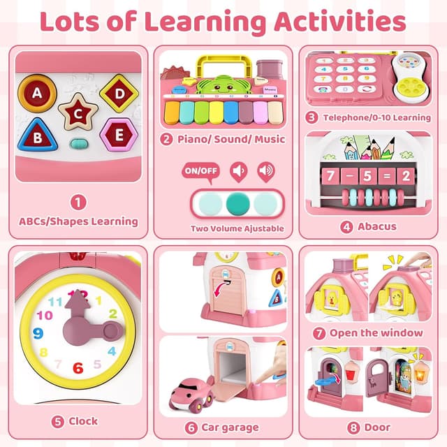 Detalle 2 de Marstone 8-in-1 Musical Learning House for Toddlers