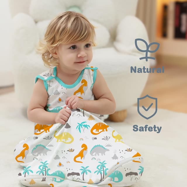 Detalle de Mosebears Sacco nanna in cotone 0,5 tog per neonati 18-24 mesi, con cerniera a doppio cursore