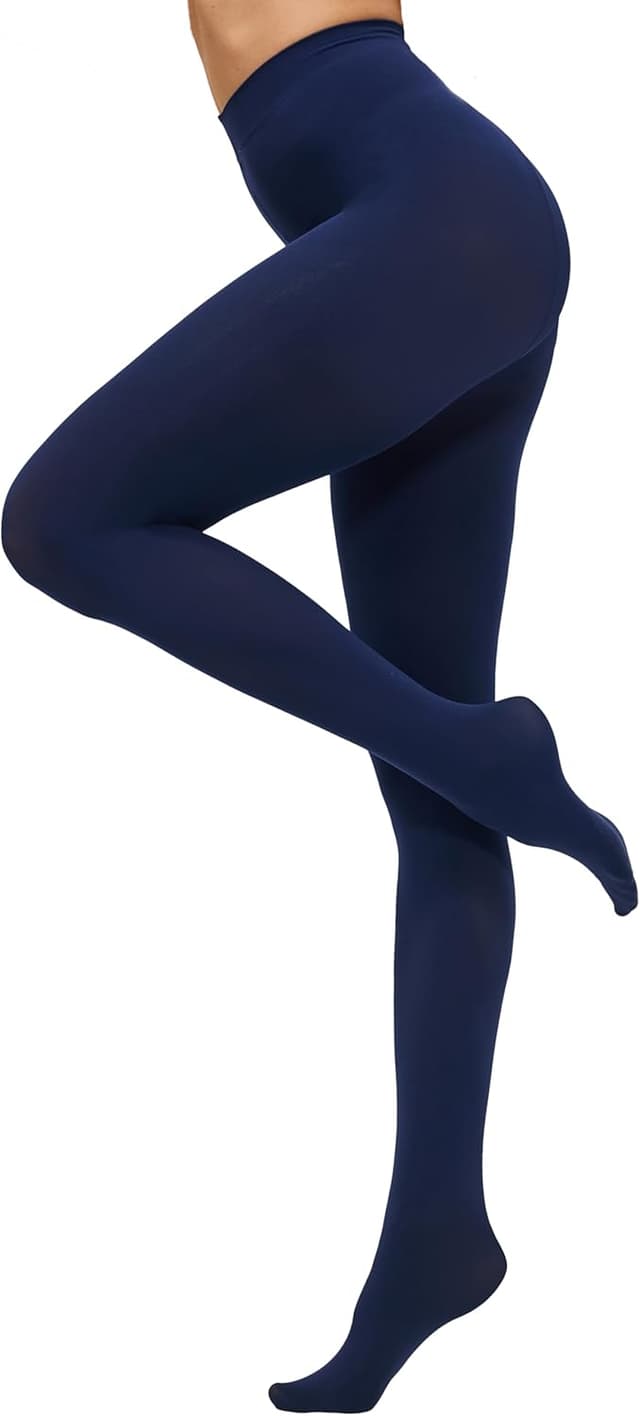 Imagen de CozyWow Collants semi-opaques 80D couleur unie en OfertitasTOP