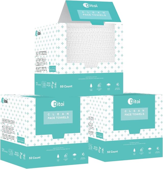 Detalle de Disposable Face Towels 10x12, 150 count