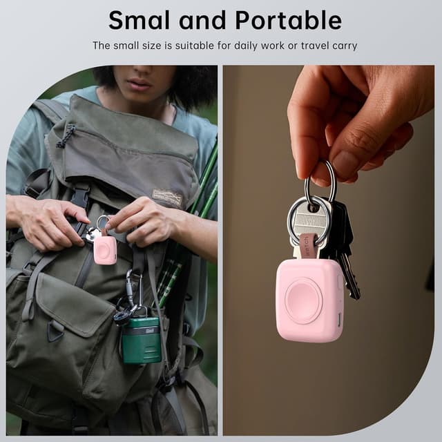 Thumbnail 6 de ACEQINGSE Portable Wireless Charger for Apple Watch (1200mAh) Magnetic Pink