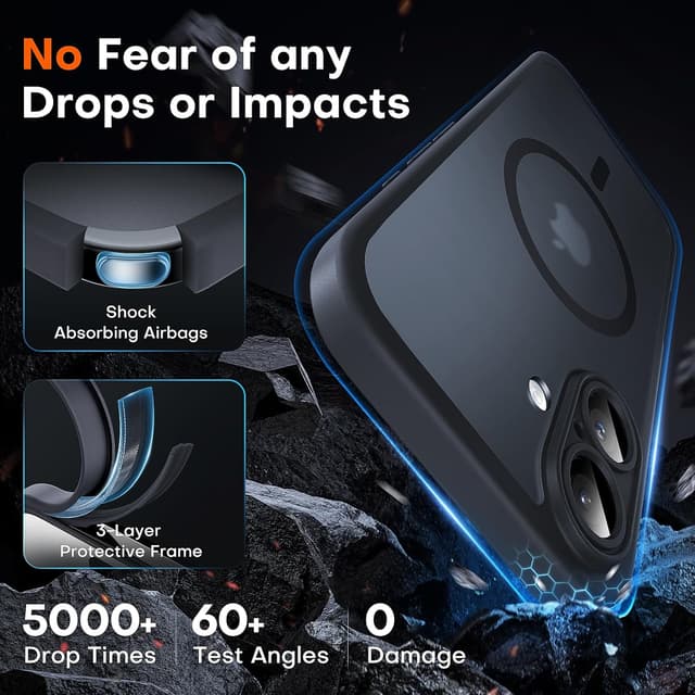 Detalle 2 de TOCOL Magnetic iPhone 16 Case 6.1-Inch